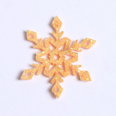 Glitter Gold Silver Snowflake Χριστουγεννιάτικη Διακόσμηση Snowflake Cutouts Craft For Christmas DIY Party Decorment Στολίδι προμήθειες