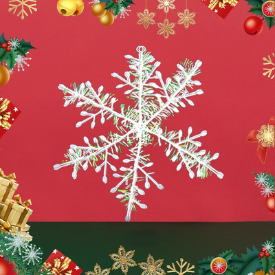 30 tk. jõulude lumehelbe kaunistus kodu jaoks valge plastikust jõululumehelbepuu sünnikaunistus 6-22cm