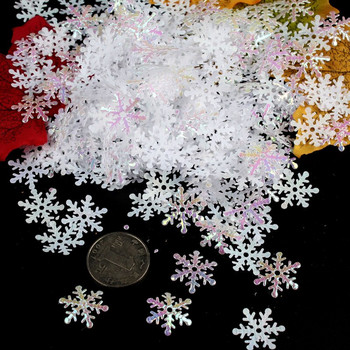 300 τμχ/παρτίδα Snowflakes Χριστουγεννιάτικη διακόσμηση Χριστουγεννιάτικο δέντρο Κρεμαστό στολίδι Γιορτινός κήπος Χριστουγεννιάτικο πάρτι γάμου Snow flakes Decor