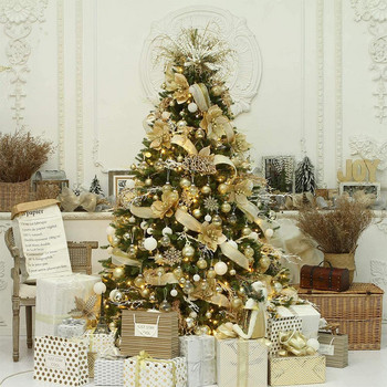36τμχ 10cm DIY Πλαστικά Ασημένια Ψεύτικες νιφάδες χιονιού για το σπίτι Χριστουγεννιάτικη γιορτή Πρωτοχρονιά Χριστουγεννιάτικα μενταγιόν Διακοσμητικά παραθύρου
