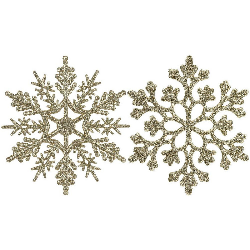 36 vnt. 10 cm „pasidaryk pats“ plastikinės sidabrinės netikros snaigės namams Kalėdų vakarėliui Naujųjų metų Kalėdų eglutės pakabukai papuošalai langų dekoravimas