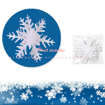 Коледни гирлянди от снежинки Стикери за стена Декорации за коледна елха Орнаменти за дома Нова година Зима Консумативи за рожден ден