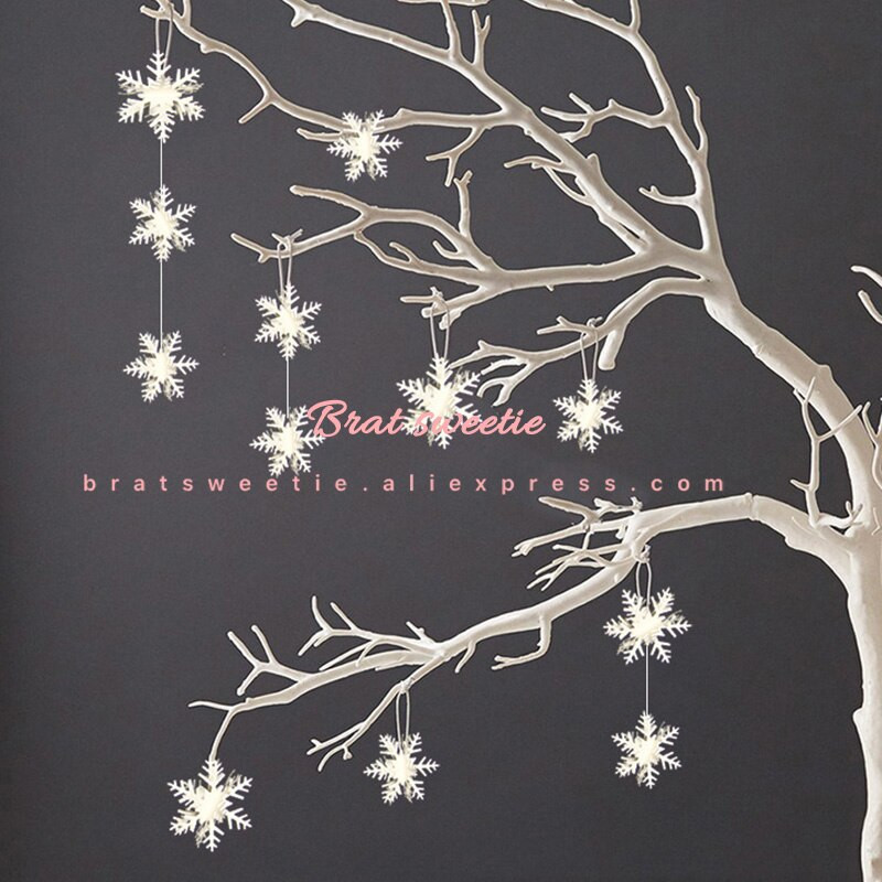 Autocolante de perete cu ghirlande de fulgi de nea de Craciun Decoratiuni pentru pomul de Craciun Ornamente pentru casa Anul Nou Iarna Accesorii pentru petreceri