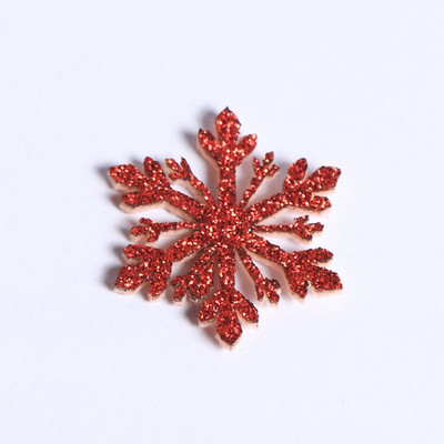 1τμχ 4cm Πλαστικό Χρυσό Ασημί Glitter Πούδρα Χιονονιφάδα Χριστουγεννιάτικα Στολίδια Κρεμαστό Χριστουγεννιάτικο Δέντρο Διακοσμητικό Κρεμαστό νιφάδα χιονιού