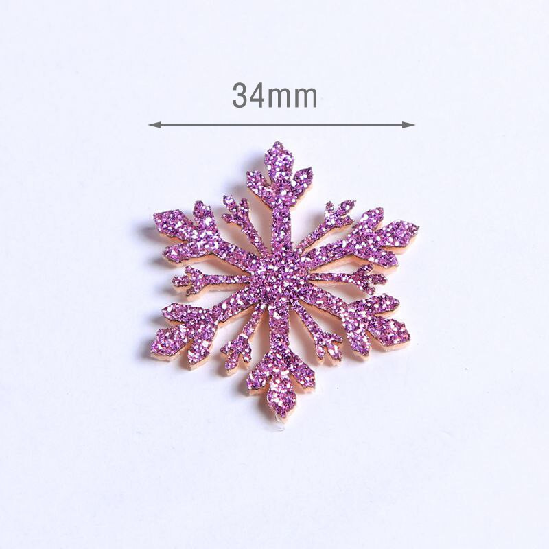 1τμχ 4cm Πλαστικό Χρυσό Ασημί Glitter Πούδρα Χιονονιφάδα Χριστουγεννιάτικα Στολίδια Κρεμαστό Χριστουγεννιάτικο Δέντρο Διακοσμητικό Κρεμαστό νιφάδα χιονιού