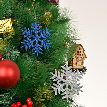 4 τμχ/σετ 4 Χρώματα Χριστουγεννιάτικη νιφάδα χιονιού Χαρούμενα Χριστούγεννα διακοσμητικά για το σπίτι Χριστουγεννιάτικο δέντρο Χριστουγεννιάτικα δώρα Navidad 2021 Πρωτοχρονιά 2022