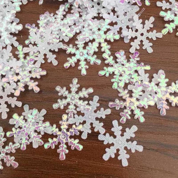 2-3 см коледни украси за елха снежинки бял пластмасов изкуствен сняг коледни украси за дома