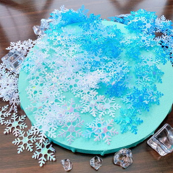 200/300Pcs Χριστουγεννιάτικα τεχνητά κομφετί νιφάδες χιονιού Διακοσμητικά στολίδια για πάρτι για το σπίτι