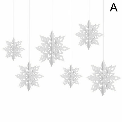 Umjetne snježne pahulje Papirnate vijence Festival Frozen Party pribor Božićni ukrasi za dom Vjenčanje Rođendan X1C7