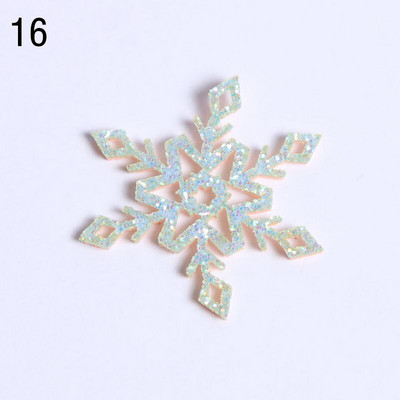 10 τμχ Τρισδιάστατο χειροποίητο χριστουγεννιάτικο ντεκόρ Snowflake Νέα 34/36mm Xmas Tree Artificial Decor Snowflakes Home Χριστουγεννιάτικα Δώρα Δώρα