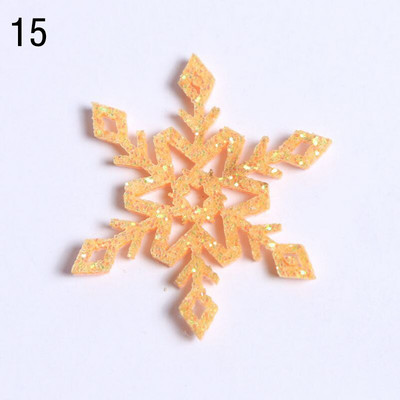 10 τμχ Τρισδιάστατο χειροποίητο χριστουγεννιάτικο ντεκόρ Snowflake Νέα 34/36mm Xmas Tree Artificial Decor Snowflakes Home Χριστουγεννιάτικα Δώρα Δώρα