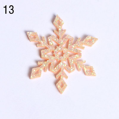 10 τμχ Τρισδιάστατο χειροποίητο χριστουγεννιάτικο ντεκόρ Snowflake Νέα 34/36mm Xmas Tree Artificial Decor Snowflakes Home Χριστουγεννιάτικα Δώρα Δώρα