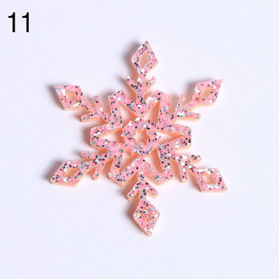 10 τμχ Τρισδιάστατο χειροποίητο χριστουγεννιάτικο ντεκόρ Snowflake Νέα 34/36mm Xmas Tree Artificial Decor Snowflakes Home Χριστουγεννιάτικα Δώρα Δώρα