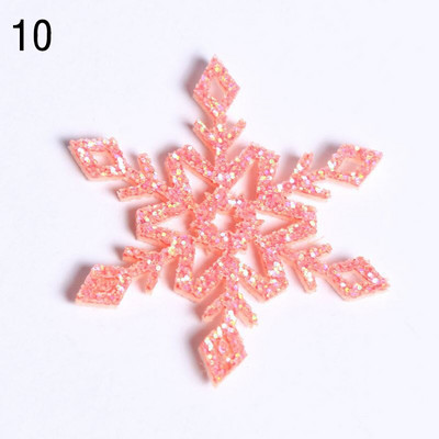 10 τμχ Τρισδιάστατο χειροποίητο χριστουγεννιάτικο ντεκόρ Snowflake Νέα 34/36mm Xmas Tree Artificial Decor Snowflakes Home Χριστουγεννιάτικα Δώρα Δώρα