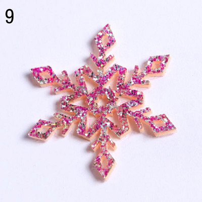 10 τμχ Τρισδιάστατο χειροποίητο χριστουγεννιάτικο ντεκόρ Snowflake Νέα 34/36mm Xmas Tree Artificial Decor Snowflakes Home Χριστουγεννιάτικα Δώρα Δώρα