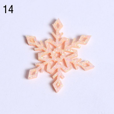 10 τμχ Τρισδιάστατο χειροποίητο χριστουγεννιάτικο ντεκόρ Snowflake Νέα 34/36mm Xmas Tree Artificial Decor Snowflakes Home Χριστουγεννιάτικα Δώρα Δώρα