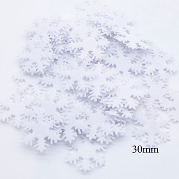 200 бр. 20/30 мм многоцветни нетъкани апликации със снежинки за сватбено тържество Коледен декор Орнамент за дърво Занаяти Направи си сам аксесоари