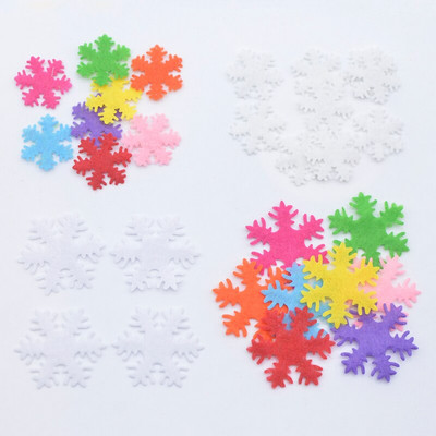 200Pcs 20/30mm Πολύχρωμες Nonwoven Snowflake Appliques for Wedding Party Χριστουγεννιάτικη διακόσμηση δέντρου Διακοσμητικά χειροτεχνήματα Αξεσουάρ DIY