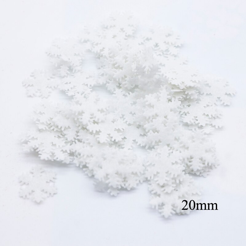 200 бр. 20/30 мм многоцветни нетъкани апликации със снежинки за сватбено тържество Коледен декор Орнамент за дърво Занаяти Направи си сам аксесоари