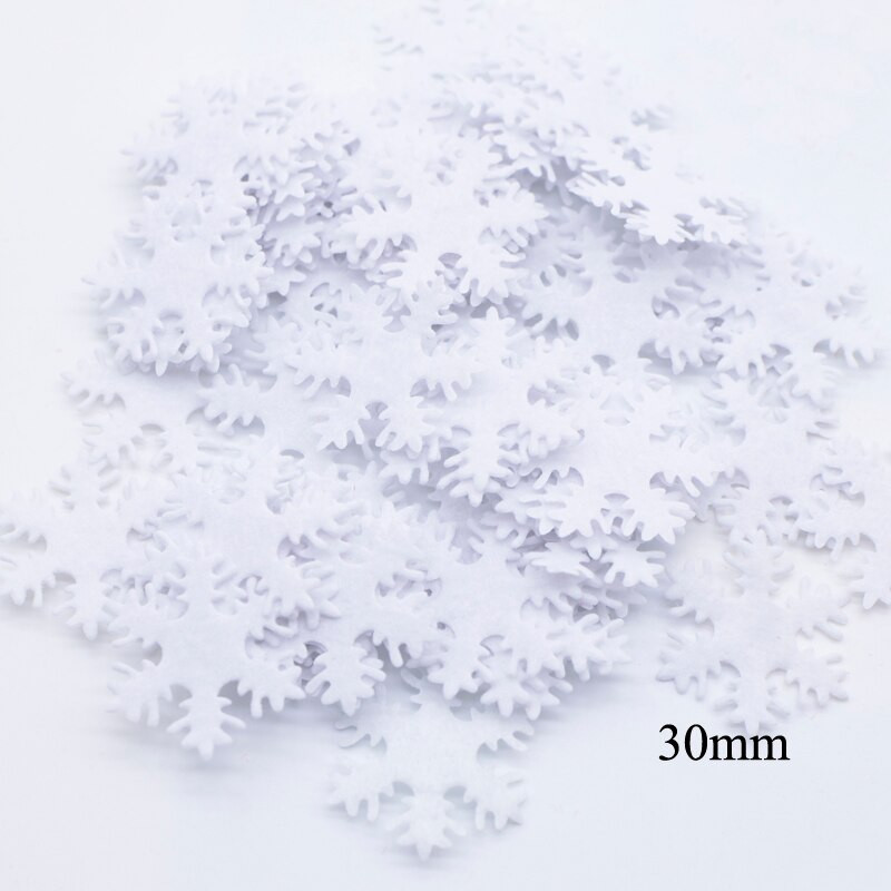 200 бр. 20/30 мм многоцветни нетъкани апликации със снежинки за сватбено тържество Коледен декор Орнамент за дърво Занаяти Направи си сам аксесоари