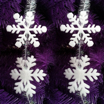 12 см Коледни снежинки Комплект стикери за прозорци Подвижен арт стикери Стикери за стена Деца Коледни занаяти Декорация на стени