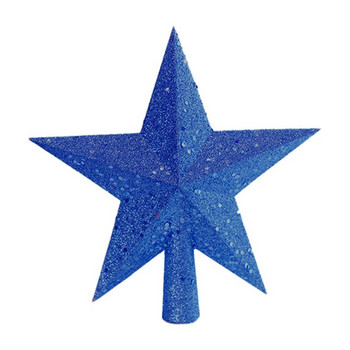 Звезда от върха на коледната елха Блестяща златна звезда Звезда от върха на коледната елха 3D петолъчка звезда висулка Орнамент Коледни орнаменти Горна част