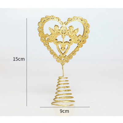 Svjetlucavi vrh božićnog drvca Ukrasi od petokrake zvijezde Božićno drvce Češer za bor Pentagram ukras Dekor Navidad Nova godina kod kuće