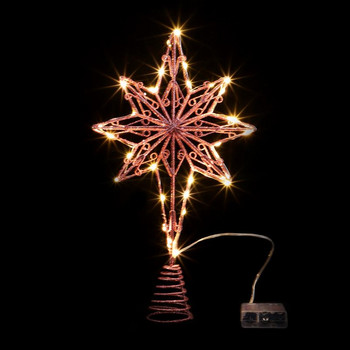 Χριστουγεννιάτικο δέντρο Topper Star Decorations Light Glitter Tree Topper Star Iron Craft Χριστουγεννιάτικο δέντρο Top Lamp Χριστουγεννιάτικο δέντρο Topper