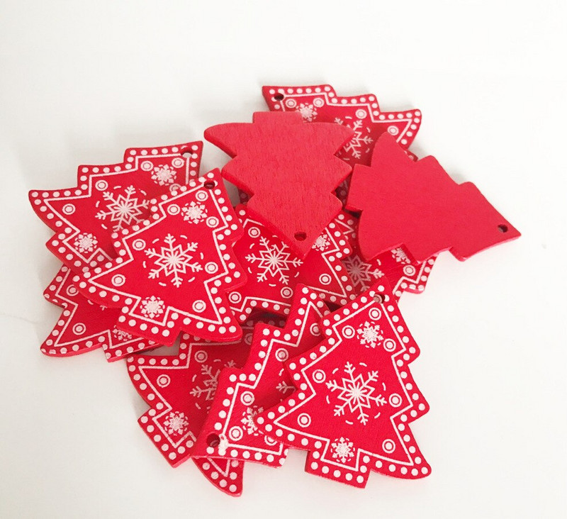 10 tk uusaasta naturaalne puit jõulupuu ornament puidust rippuvad ripatsid kingitused lumipõder jõulukaunistus adornos de navidad