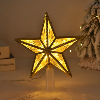 Jõulupuu Top Star LED-lambi ripats Jõulukaunistused Kodu Jõulupuu kaunistused 2023 Uusaasta Decor Navidad Noel