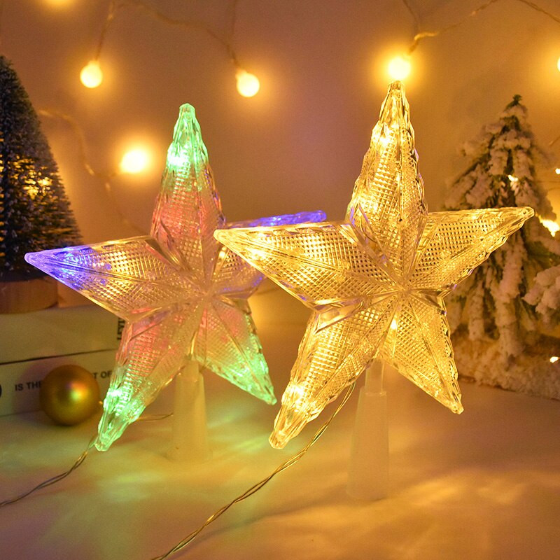 Jõulupuu Top Star LED-lambi ripats Jõulukaunistused Kodu Jõulupuu kaunistused 2023 Uusaasta Decor Navidad Noel