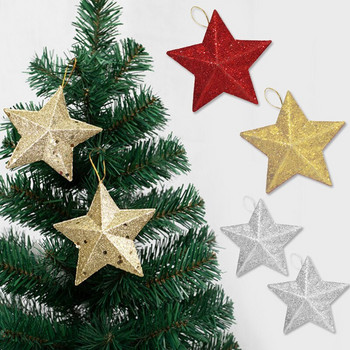 Καλά Χριστουγεννιάτικα Δέντρα Διακοσμητικά Μικρά Χρυσά Αστέρια Χριστουγεννιάτικο Δέντρο Κρεμαστό Κρεμαστό Xmas Top Star Pentagram με Χρυσόσκονη