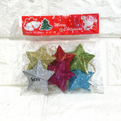 Καλά Χριστουγεννιάτικα Δέντρα Διακοσμητικά Μικρά Χρυσά Αστέρια Χριστουγεννιάτικο Δέντρο Κρεμαστό Κρεμαστό Xmas Top Star Pentagram με Χρυσόσκονη