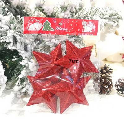 Καλά Χριστουγεννιάτικα Δέντρα Διακοσμητικά Μικρά Χρυσά Αστέρια Χριστουγεννιάτικο Δέντρο Κρεμαστό Κρεμαστό Xmas Top Star Pentagram με Χρυσόσκονη