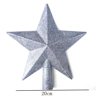15/20cm Pom de Crăciun Decor Stare cu cinci colțuri Pandantiv Ornamente Decoratiuni de Crăciun pentru acasă Pomul de Crăciun Anul Nou