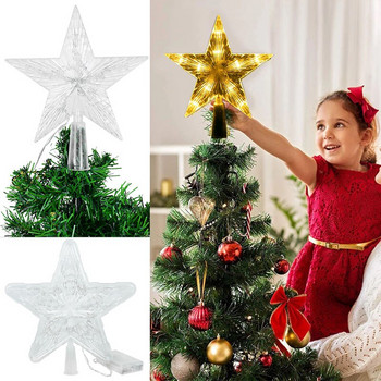 Χριστουγεννιάτικο δέντρο LED Top Star Topper Διακοσμητικά Χριστουγεννιάτικου δέντρου Φωτιστικό LED Star για το σπίτι Χριστουγεννιάτικο ντεκόρ για Πρωτοχρονιάτικο πάρτι Navidad Δώρα Noel