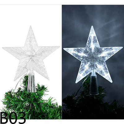 Χριστουγεννιάτικο δέντρο LED Top Star Topper Διακοσμητικά Χριστουγεννιάτικου δέντρου Φωτιστικό LED Star για το σπίτι Χριστουγεννιάτικο ντεκόρ για Πρωτοχρονιάτικο πάρτι Navidad Δώρα Noel