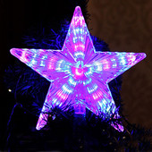 23CM LED svjetleće božićno drvce Topper Star Božićna zvijezda ukras Estrelinhas Adornos De Navidad Eve božićno drvce Dekoracija