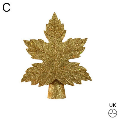 Προβολέας Χριστουγεννιάτικου δέντρου σε σχήμα φύλλου Χρυσό ασημί Χριστουγεννιάτικο ντεκόρ για Χριστουγεννιάτικα στολίδια σπιτιού Δώρα για το νέο έτος