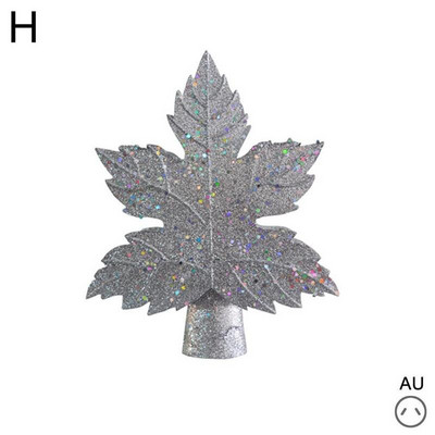 Προβολέας Χριστουγεννιάτικου δέντρου σε σχήμα φύλλου Χρυσό ασημί Χριστουγεννιάτικο ντεκόρ για Χριστουγεννιάτικα στολίδια σπιτιού Δώρα για το νέο έτος