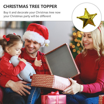 Tree Topper Χριστουγεννιάτικο Χριστουγεννιάτικο Στολίδι Δέντρο Διακοσμήσεις Κορυφής Μίνι αστέρι Νεράιδα Led Διακοσμητικά Στολίδια Κρεμαστά παράθυρα