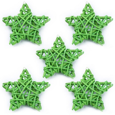 5 KOM 6 cm slatka zvijezda od ratana Sepak Takraw Božićni dar Rođendanska zabava Dekoracija za obiteljsku zabavu DIY kućna radinost