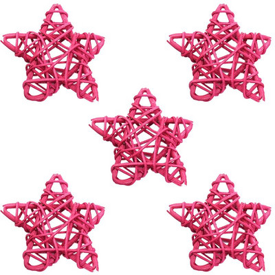 5 KOM 6 cm slatka zvijezda od ratana Sepak Takraw Božićni dar Rođendanska zabava Dekoracija za obiteljsku zabavu DIY kućna radinost