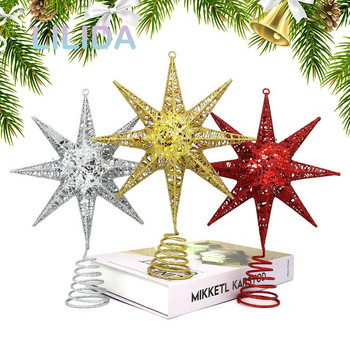 HOT Χριστουγεννιάτικο Δέντρο Κορυφαίο Iron Star Χριστουγεννιάτικα στολίδια για το σπίτι Χριστουγεννιάτικα στολίδια Navidad Πρωτοχρονιά 2023 Natal Noel Διακόσμηση σπιτιού