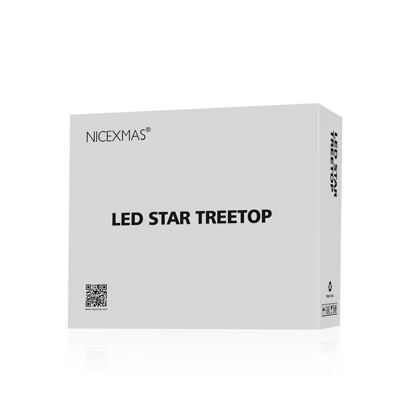 Zvjezdasti ukrasi na vrhu božićnog drvca Zlatna zamjenjiva krošnja drvca Svjetlucavi osvijetljeni ukrasi Vanjski ukrasi Vjenčanje