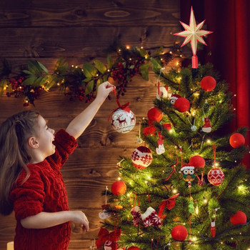 Χριστουγεννιάτικο Δέντρο Κορυφαίο Αστέρι 3D Χρυσό Ασημί Κόκκινο Πεντάγραμμο Διακοσμητικά χριστουγεννιάτικων δέντρων Διακόσμηση σπιτιού Navidad Πρωτοχρονιά 2023 Δώρα