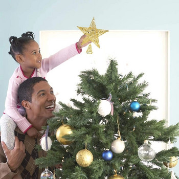 Gold Sliver Christmas Iron Tree Top Star Χριστουγεννιάτικο Δέντρο Στολίδι Χριστουγεννιάτικο Δέντρο Χριστουγεννιάτικα στολίδια Χριστουγεννιάτικη διακόσμηση
