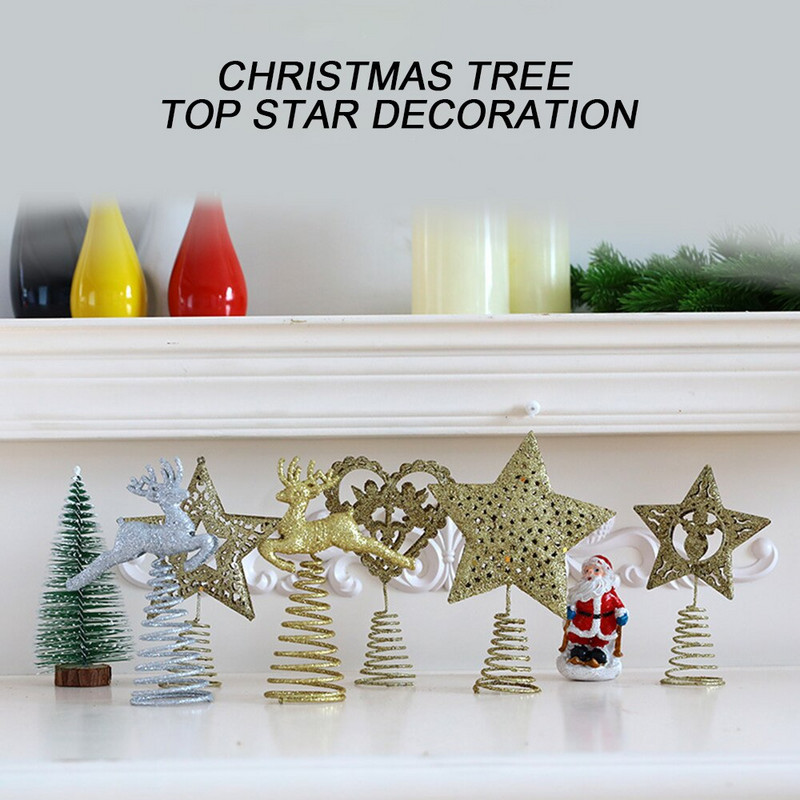 Decoratiuni pentru pom de Crăciun, fier forjat, inimă de dragoste, elan, stea, ornamente pentru casă, brad de Crăciun, 2022, decor de revelion, noutate