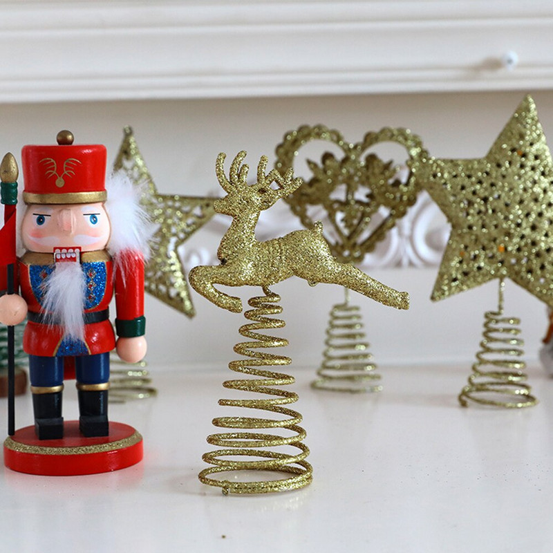 Decoratiuni pentru pom de Crăciun, fier forjat, inimă de dragoste, elan, stea, ornamente pentru casă, brad de Crăciun, 2022, decor de revelion, noutate