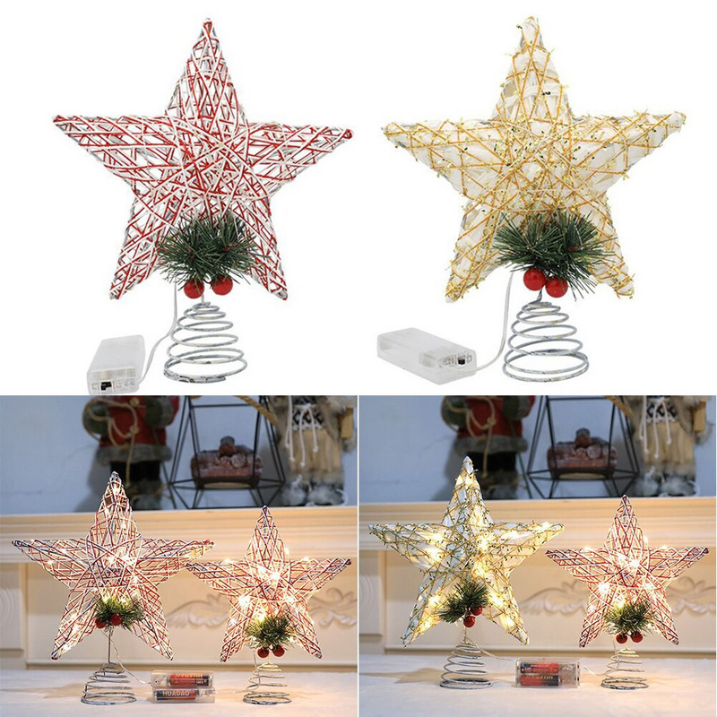 Zvijezda na vrhu božićnog drvca Izvrsna lagana i velika izdržljivost za kućne ukrase za božićno drvce Navidad Nova godina 2023. Natal Noel